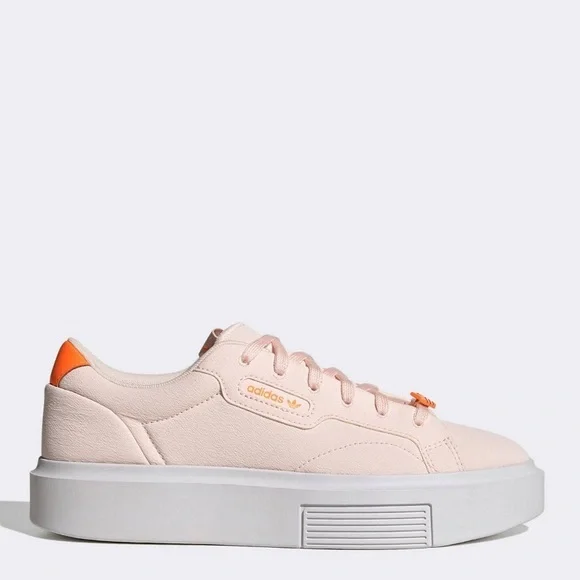 adidas Sleek Super Shoes Pink Tint 8 - Womens Originals Shoes